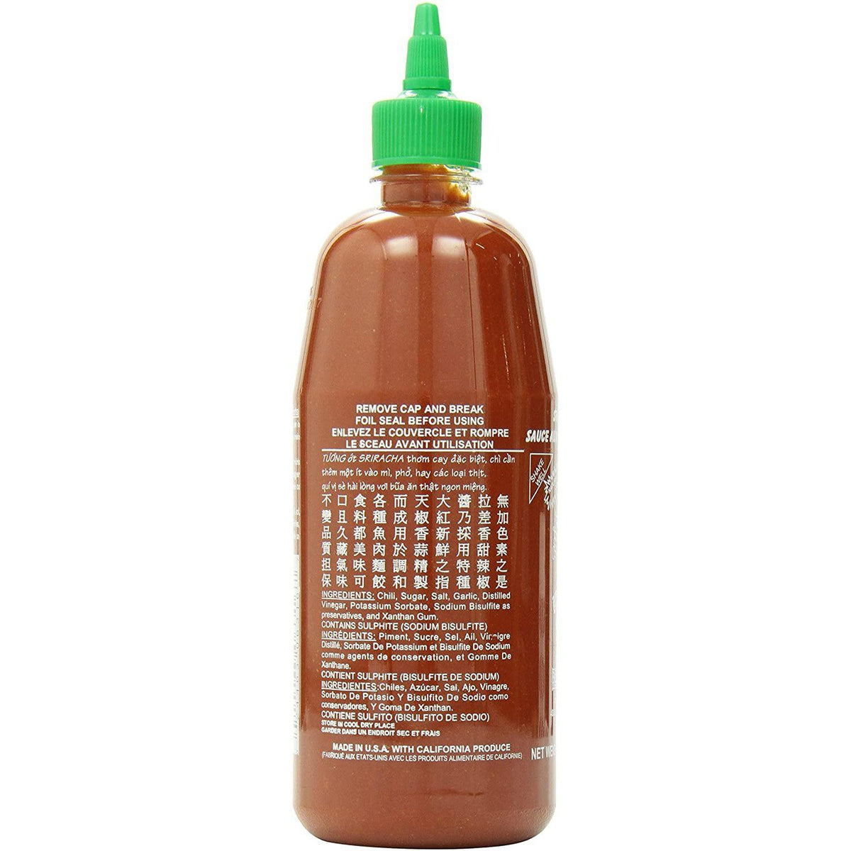 Huy Fong, Sriracha Chilli Sauce 28oz/714ML Wings EStore