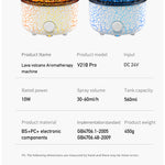 New Creative Volcano Humidifier Aromatherapy Machine Spray Jellyfish Air Flame Humidifier Diffuser