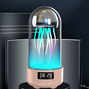 3in1 Portable Bluetooth Jellyfish Lamp With Built-in Clock and Speaker