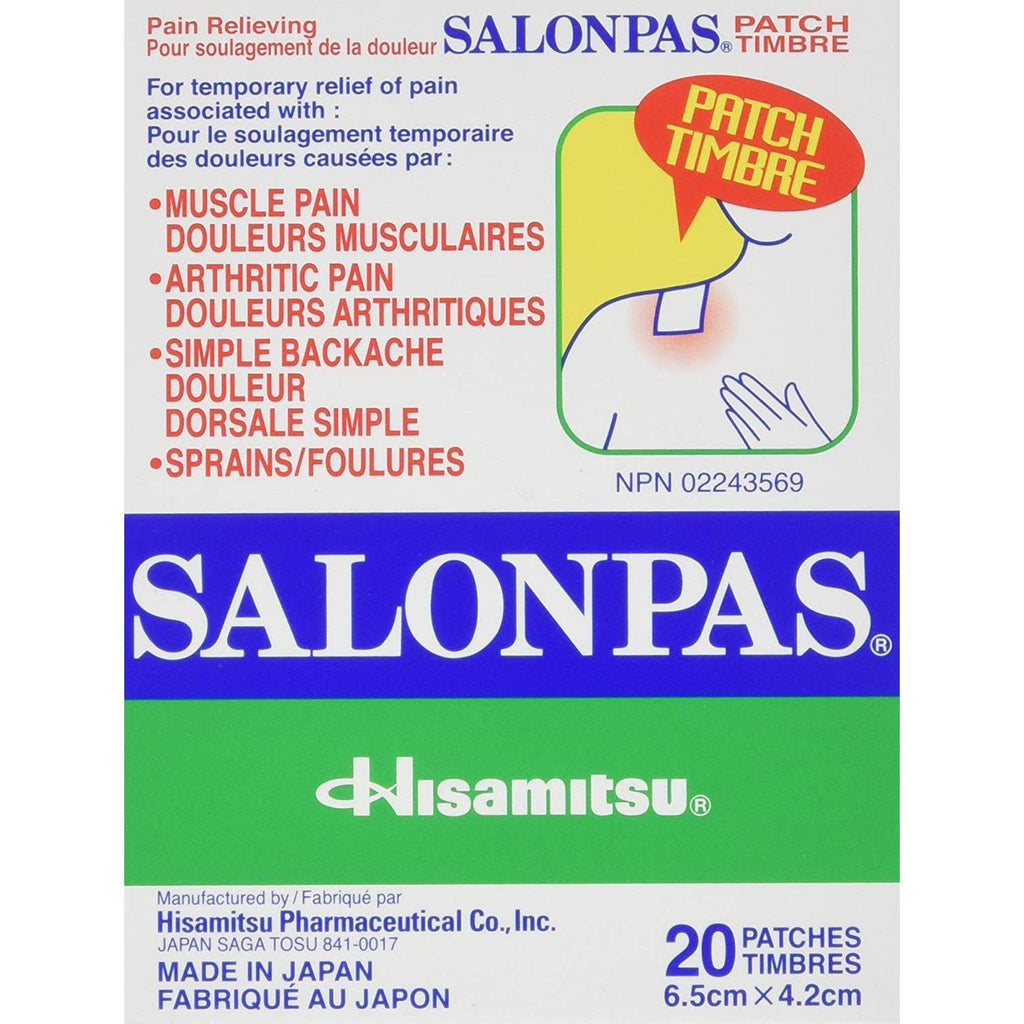 Salonpas Pain Relieving Patch – 20 Patches
