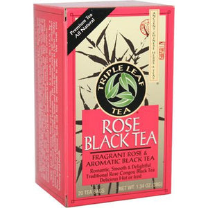 Triple Leaf Brand, Rose Black Tea, 20 Tea Bags