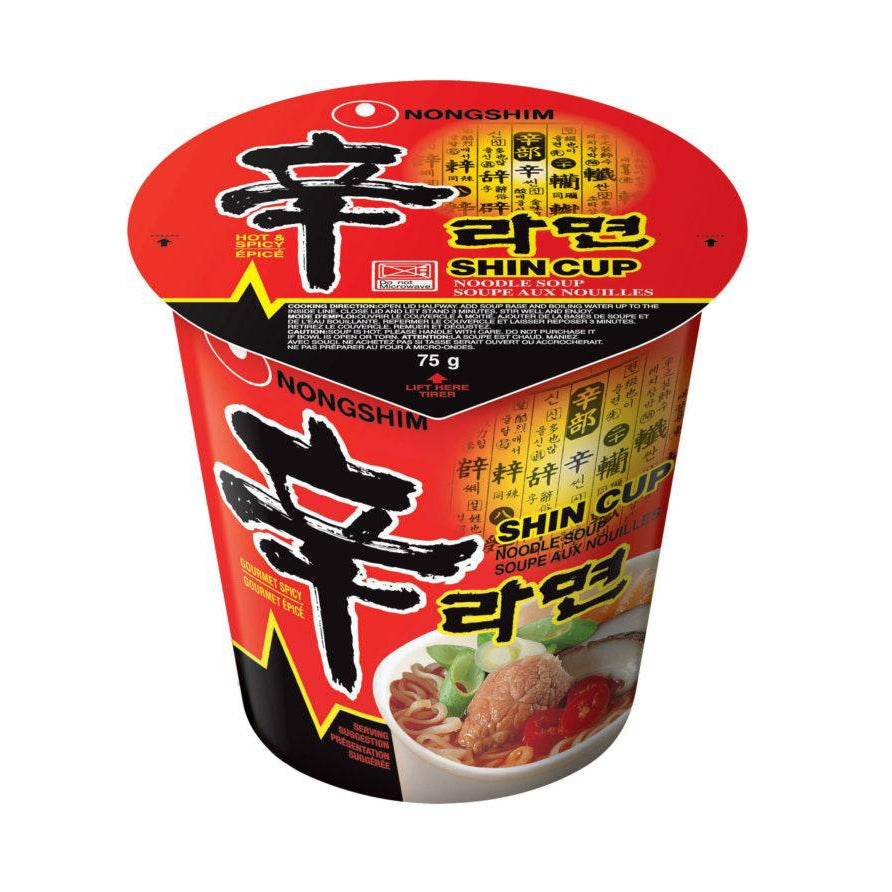 Nongshim,  Shin Bowl Noodle, Spicy 75g