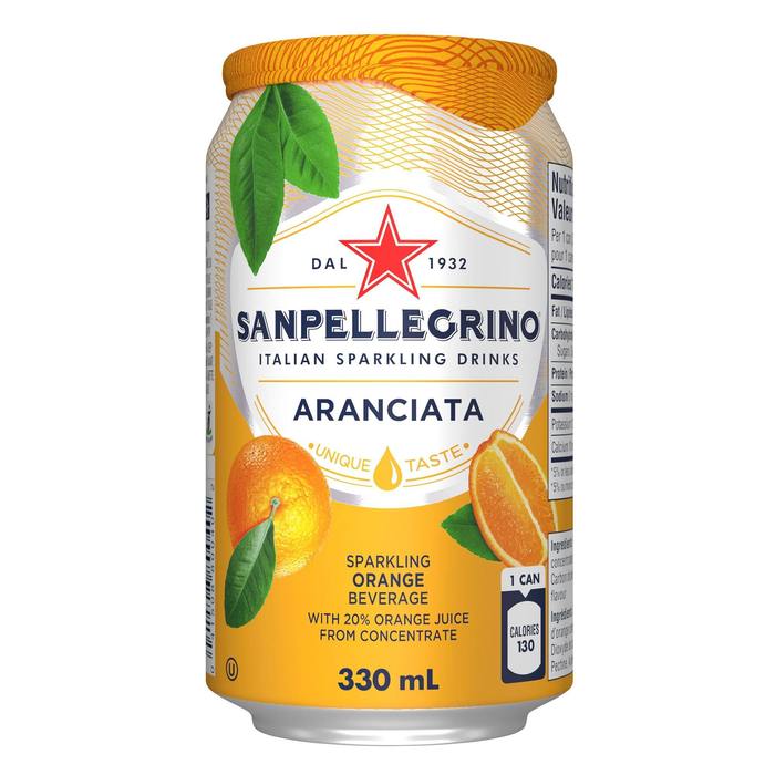 Sanpellegrino, Italian Sparkling Drinks, Aranciata, 330ml