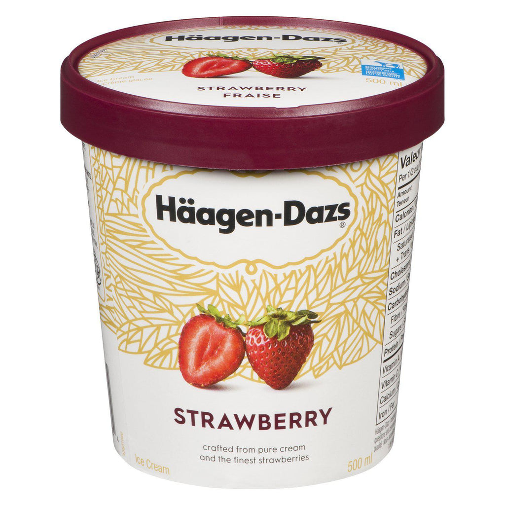 Haagen-Dazs Strawberry Ice Cream 500ml
