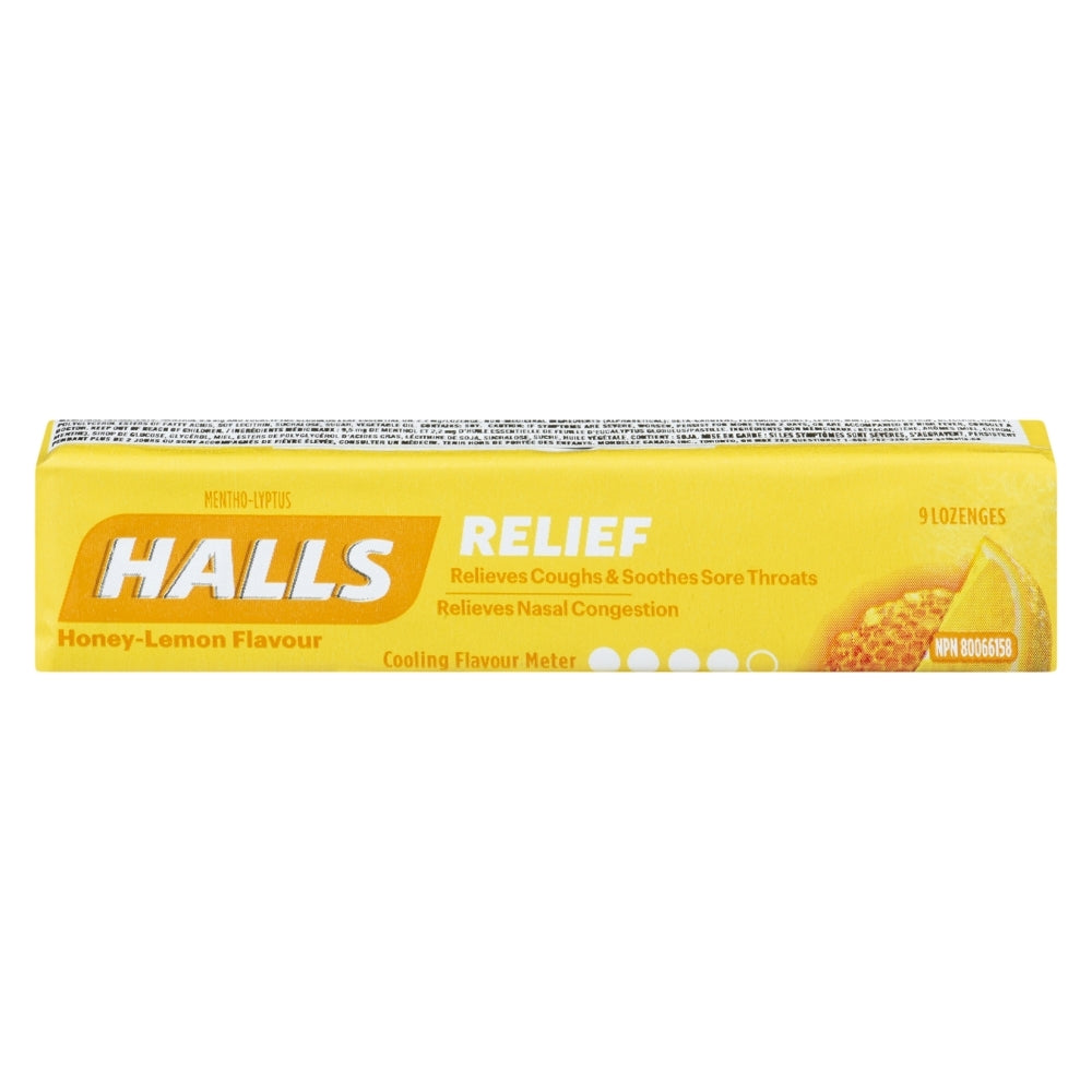 Halls Honey Lemon 9s