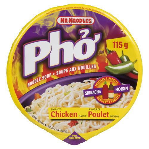 Mr. Noodles, Pho Noodle Soup, Chicken Flavour 115G