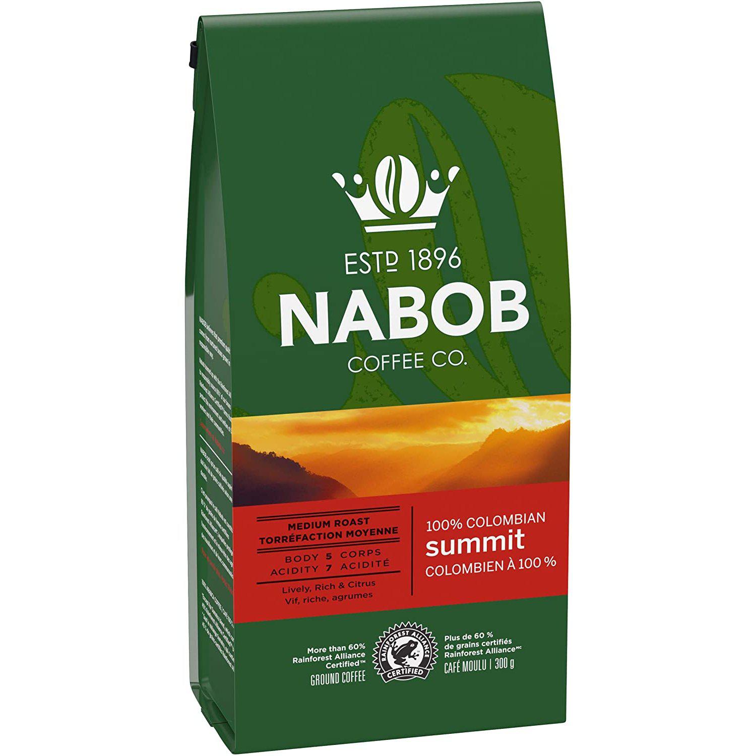 Nabob, Medium Roast, 100% Colombia, Summit 300G