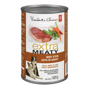 PC Extra Meaty Dog Food, Beef Stew With Gravy 624G