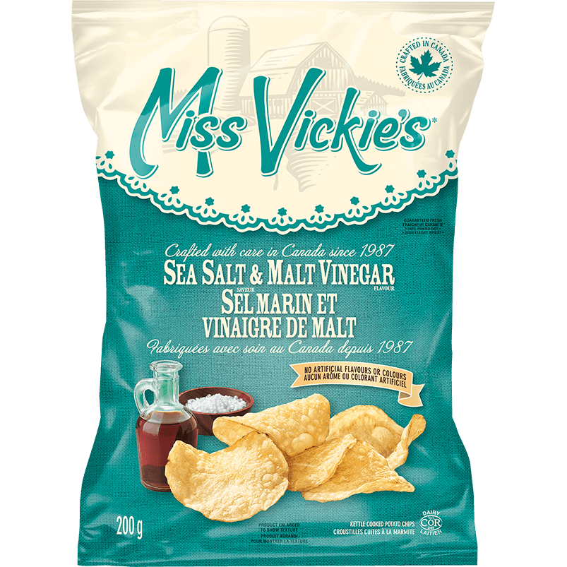 Miss Vickie's Sea Salt & Malt Vinegar 200g