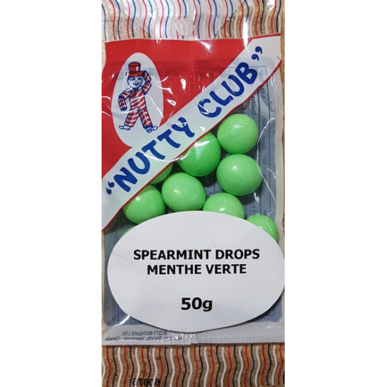 Nutty Club Spearmint Drops 125g