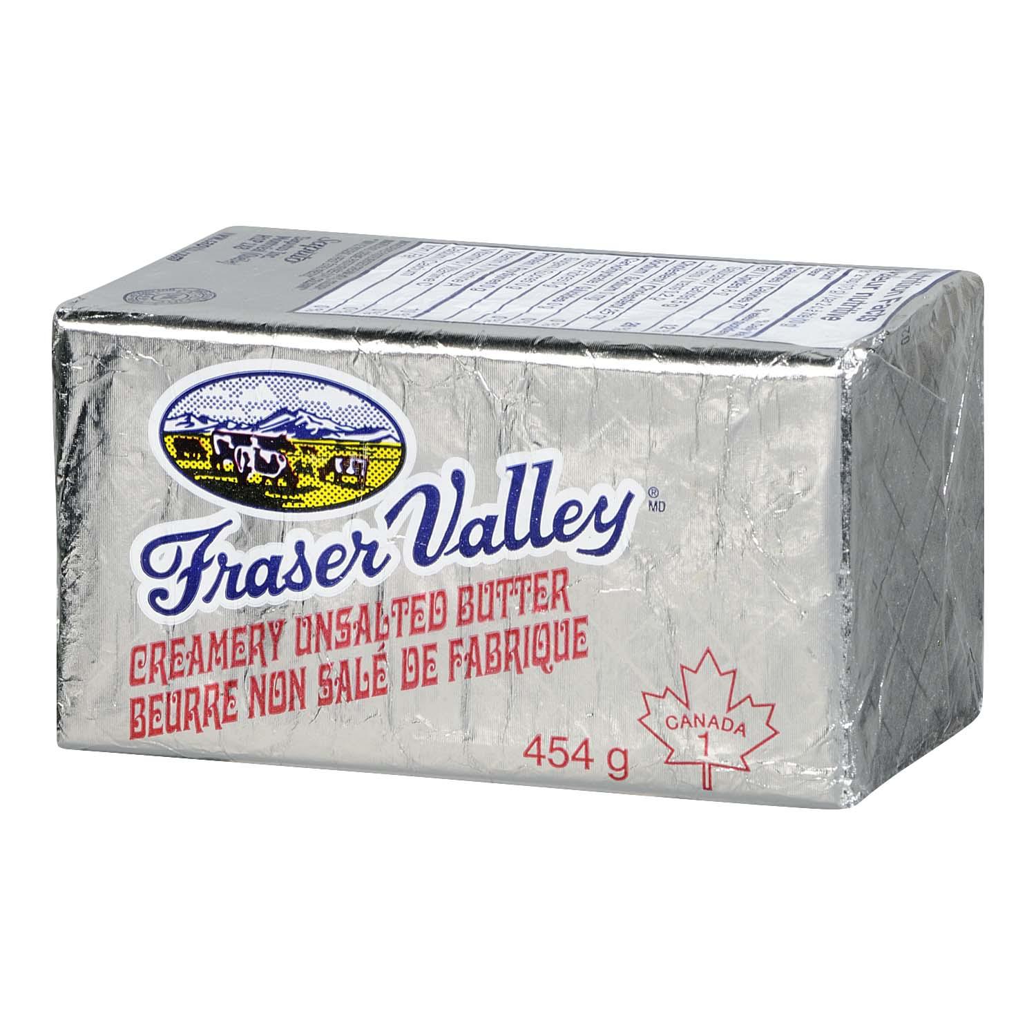 Fraser Valley Unsalted Butter 454g