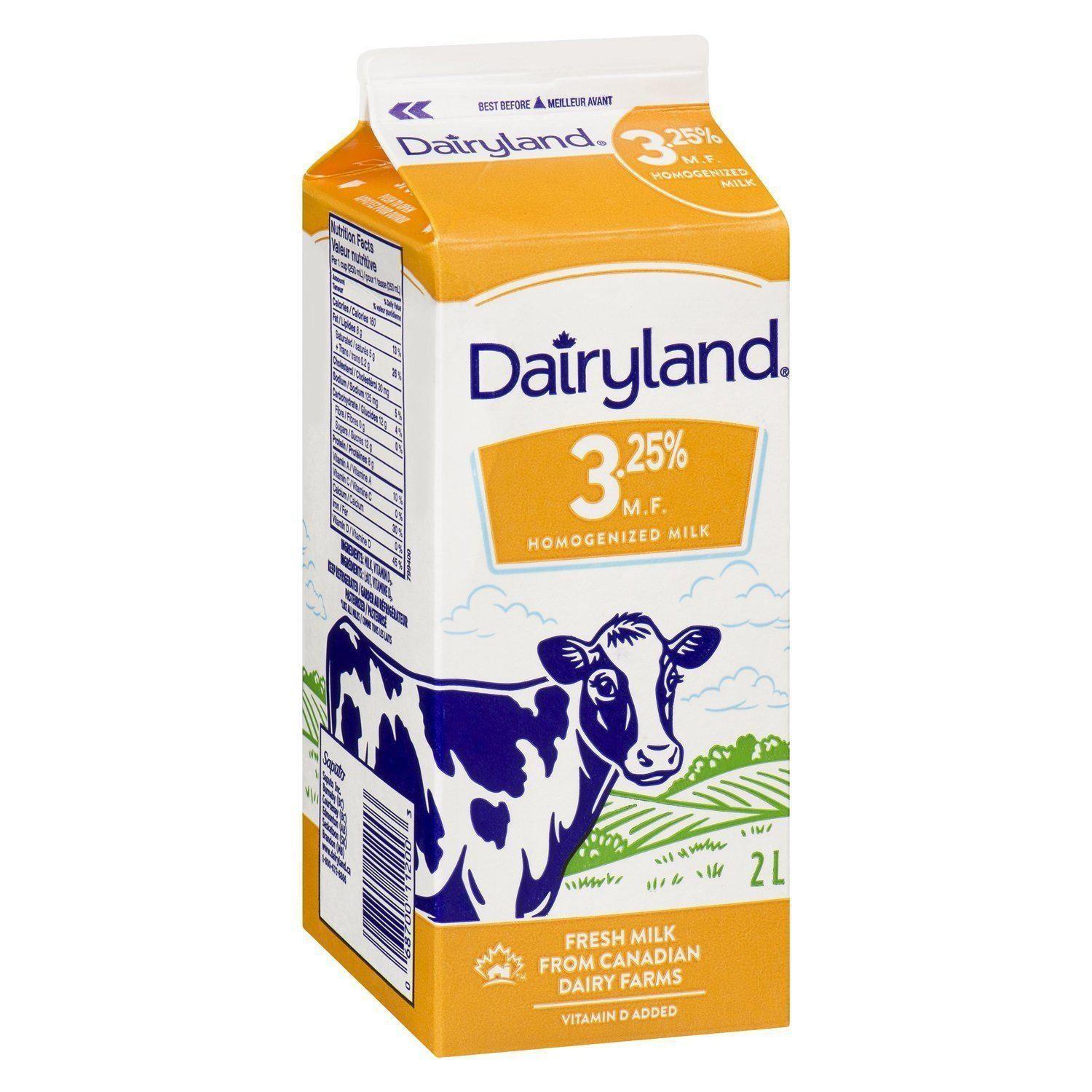 Dairyland 3.25% Homo Milk 2L