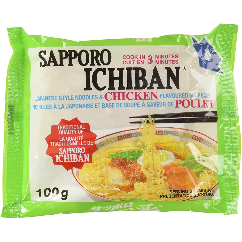Sapporo Ichiban, Japanese Style Noodles, Chicken Flavour, 100G
