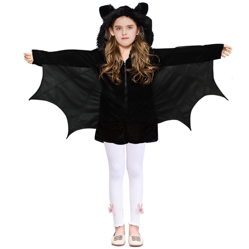 New Halloween Kids Costume Bat Cape
