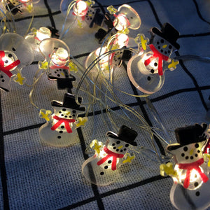 Christmas Decoration Light LED String Lights Santa Claus Snowflakes Pumpkin Lantern Ghost Halloween Christmas For Home Decor