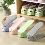 Creative Double-Layer Shoe Rack Plastic Home Dormitory Shoe Cabinet Shoe Rack Storage Fantastic Shoe Rack TikTok Same Style
