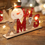 Wooden letter ornaments