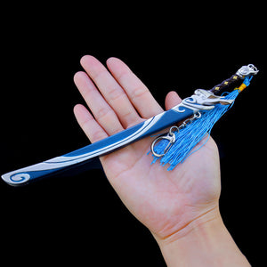 League of Legends Weapon Model Yasuo Sword Swordsman Keychain Source Plan Red Moon