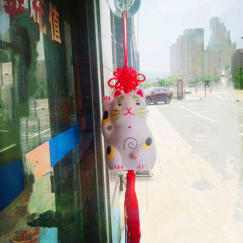Chinese voice broadcast lucky cat welcome device