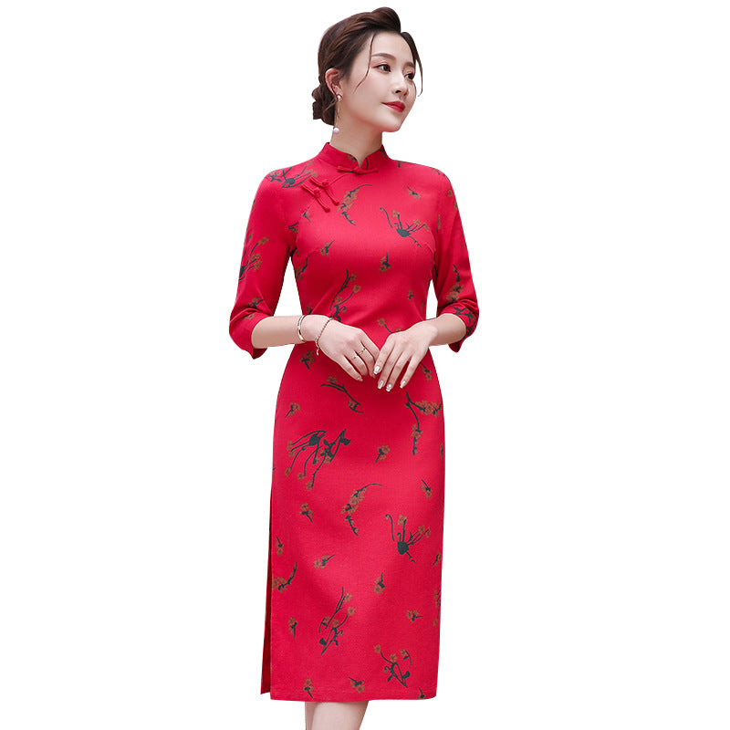 Chinese style cheongsam dress