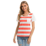 Women's Striped Short Sleeve T-shirt