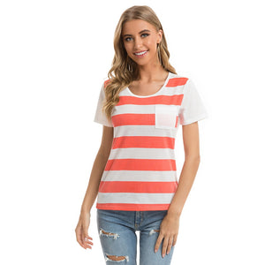 Women's Striped Short Sleeve T-shirt