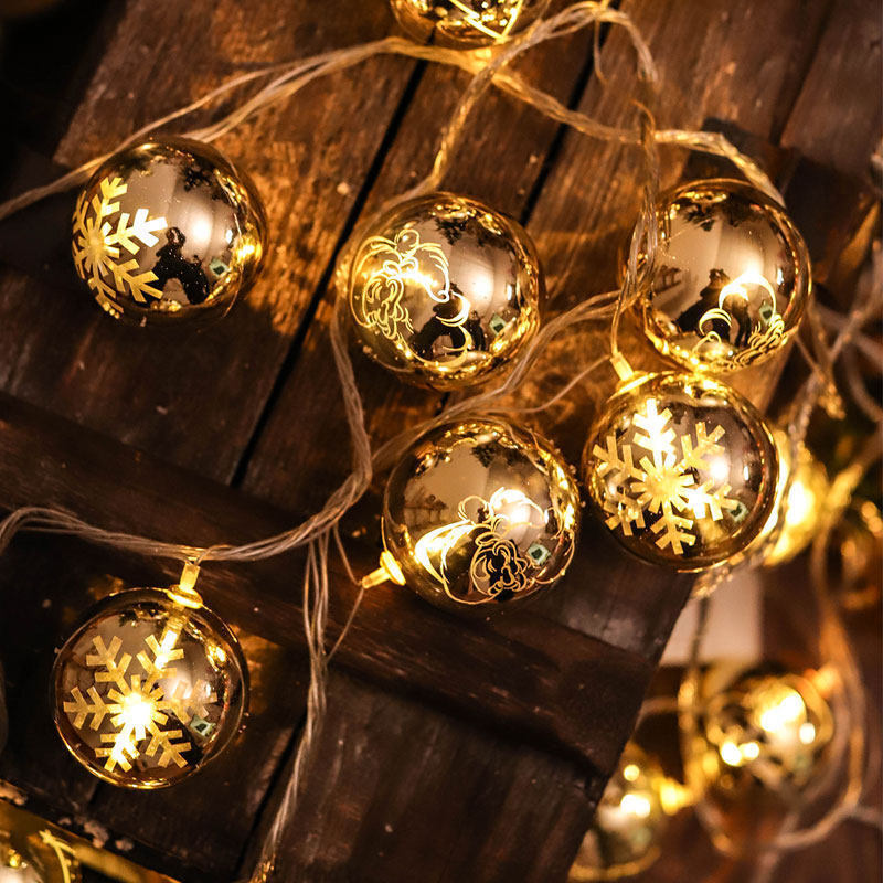 Christmas Star Electroplating Ball Led Light String