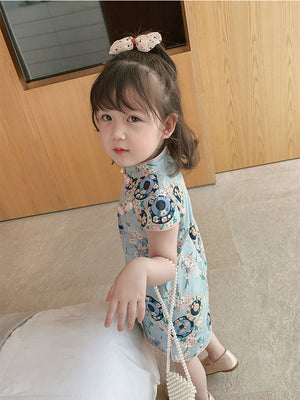 Temperament Chinese style dress children skirt