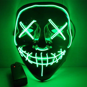 Line Up Festive Led Glitter Grimace Glow Mask