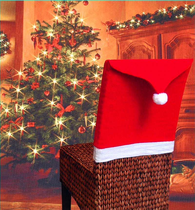 High quality Christmas Chairs Set Christmas goods table decorated Christmas hat in large quantities