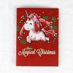DIY Diamond Painting Christmas Greeting Card Cross Stitch Embroidery Mosaic Holiday Decor