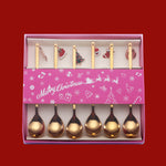 Merry Christmas Spoons Xmas Party Tableware Ornaments Christmas Decorations