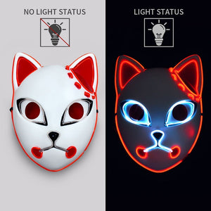 Luminous Line LED Cat Face Mask