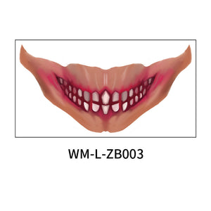 Halloween Mouth Tattoo Stickers