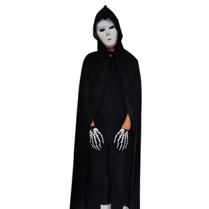 Halloween Party Grim Reaper Black Single Layer Cape