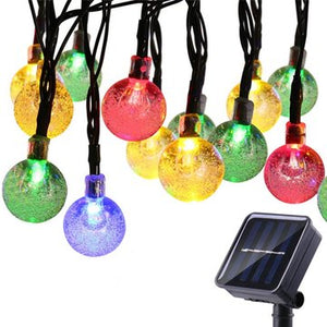 5M Outdoor Solar Powered 20 LED Bulb String Light Garden Holiday Christmas Wedding lamp