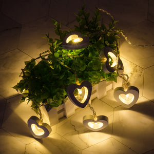 Love Shape Light String Indoor Christmas Decoration Small Lantern