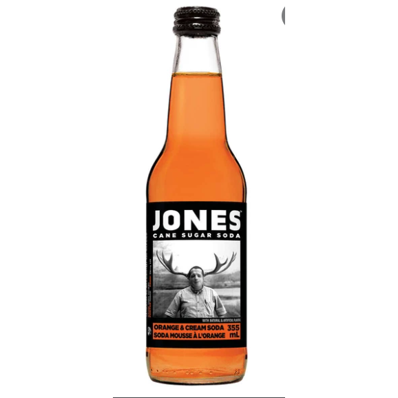 Jones, Cane Sugar Soda, Orange & Cream, 355 ML