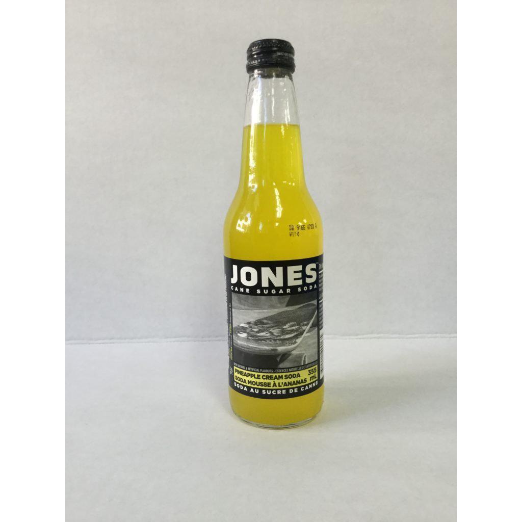 Jones, Cane Sugar Soda, Pineapple Cream, 355 ML