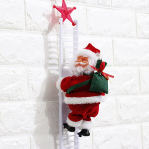 Santa Claus Ladder Doll, Electric Climbing Toy