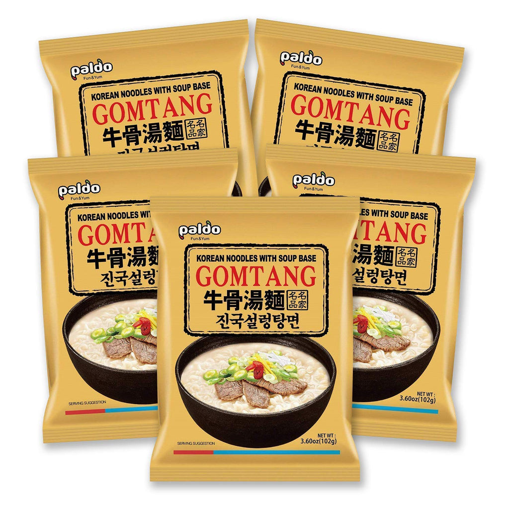 Paldo, Gomtang Beef Soup Noodles (Oriental Style Noodles with Soup Base)102G