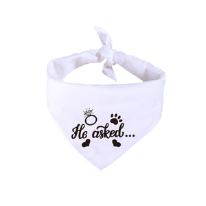 White Valentine's Day Saliva Towel Dog Wedding Jewelry