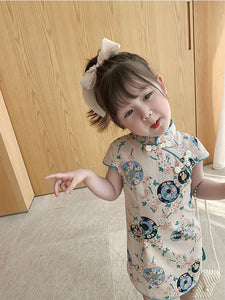 Temperament Chinese style dress children skirt