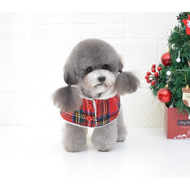 Christmas Knitted Turtleneck Dog Sweater Christmas Red Hedging Pet Winter Coat Clothes Holiday Dog Warm Clothing