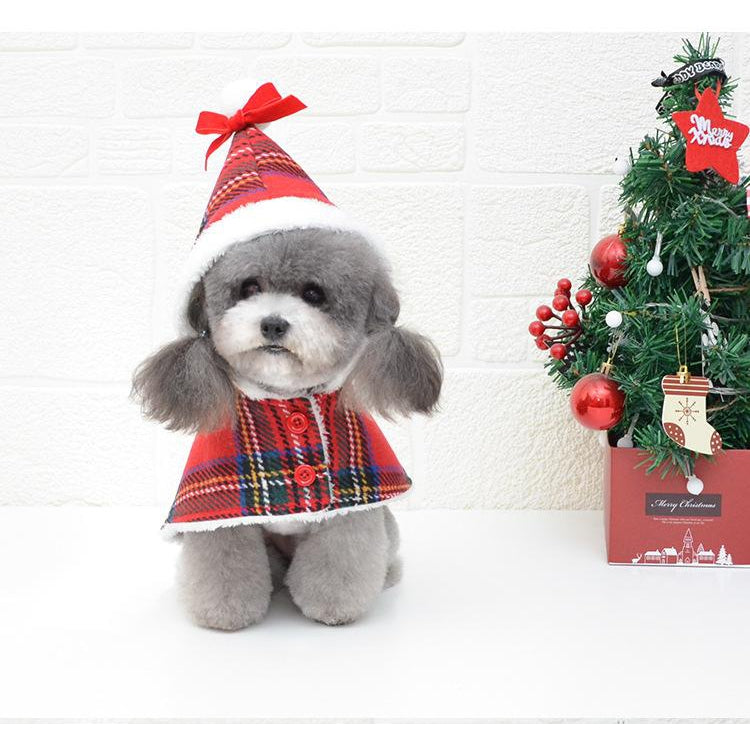 Christmas Knitted Turtleneck Dog Sweater Christmas Red Hedging Pet Winter Coat Clothes Holiday Dog Warm Clothing