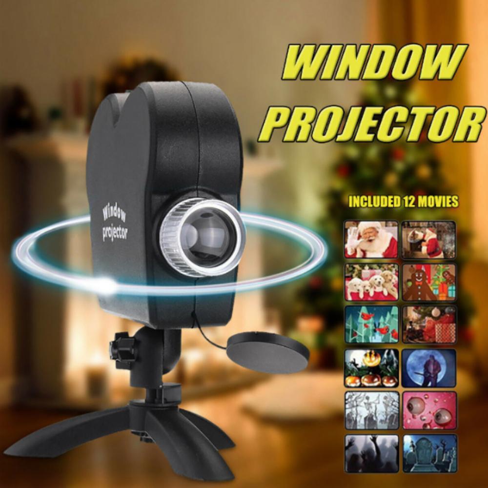 Projection Lamp with 12 Images, Halloween & Christmas