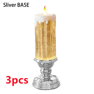 Rechargeable LED Color Electronic Candle For Home Decoration