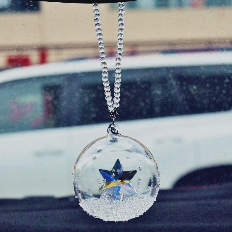 Car Fashion Christmas Crystal Ball Pendant