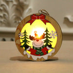 Christmas Decorations Wood Light Pendant Small Gifts