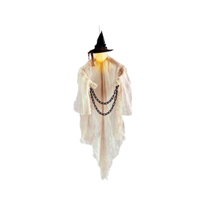 Halloween Farmhouse Flying Witch Atmosphere Decoration Horror Props Outdoor Scene